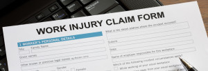 Workers' compensation injury claim form.