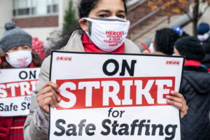 Nurses of Montefiore New Rochelle, NY Hospital strike